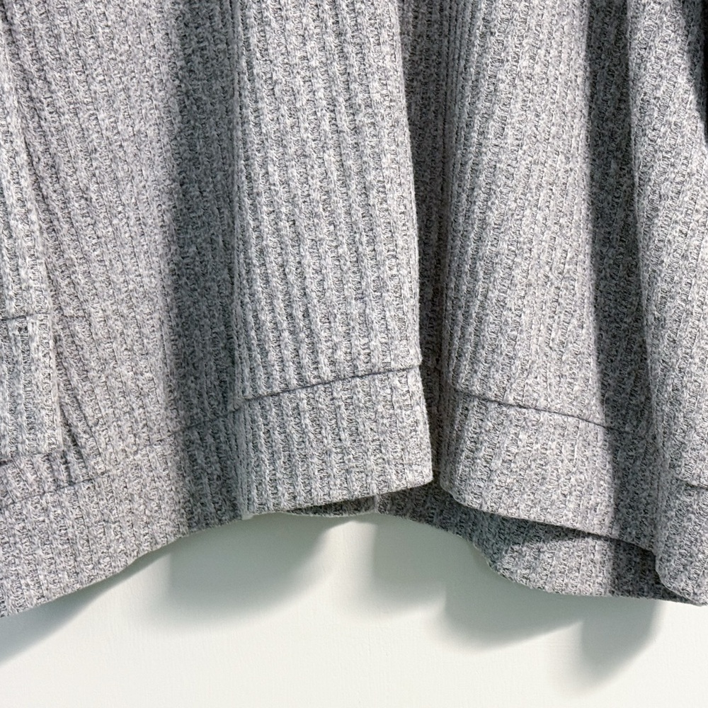 Torrid Ribbed Half Zip Sweater 5X Heather Gray Oversized Plus Pullover - Picture 8 of 15